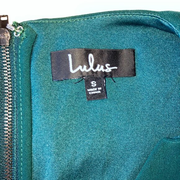 Lulus Teal Cutout Mini Dress • Size Small • Brand New • Waist Cutout, Flatter - Picture 3 of 5